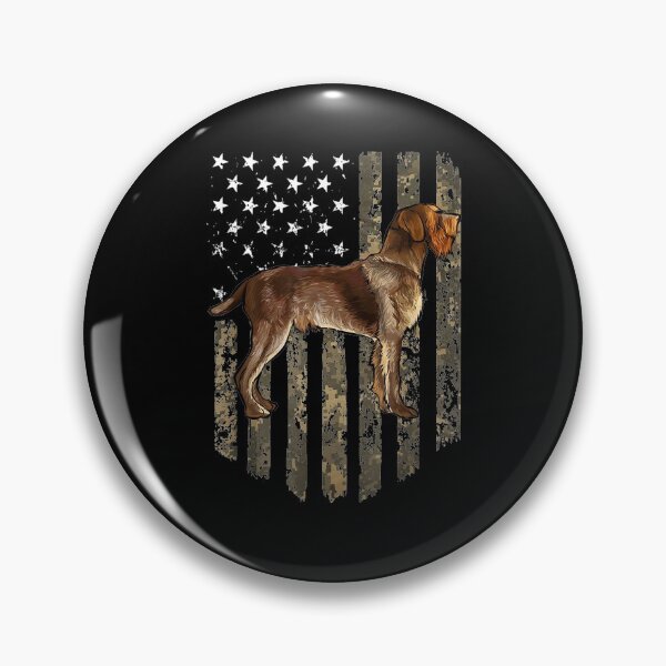 Item preview, Camo American Flag Wirehaired Pointing Griffon 4th Of July designed and sold by zpruby.