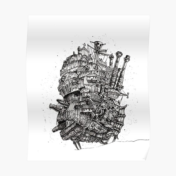 Howls Moving Castle T-Shirthowl's moving castle Poster