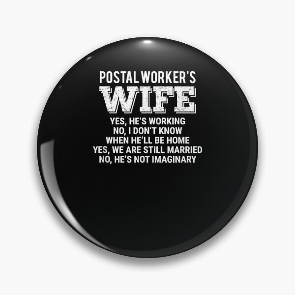 Item preview, Postal Worker Wife Inspired Postal Worker Husband Related De designed and sold by zpruby.