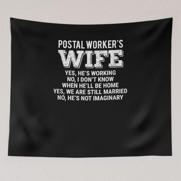 Item preview, Postal Worker Wife Inspired Postal Worker Husband Related De designed and sold by zpruby.