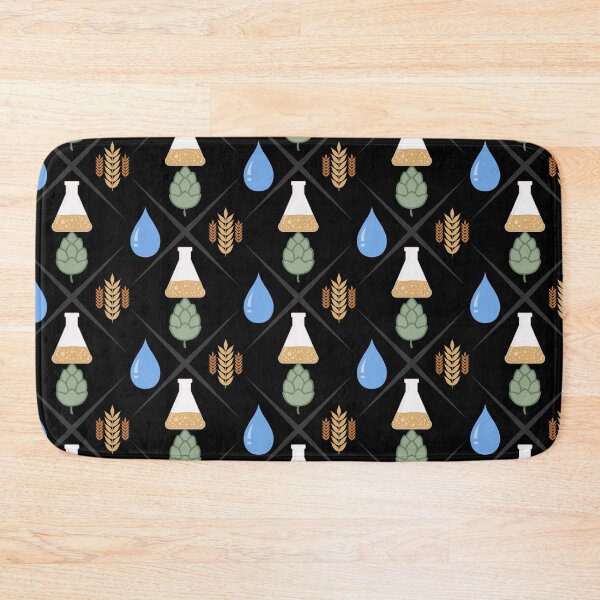 Item preview, Homebrewing Ingredients Water, Grain, Hops and Yeast - Flat Colours designed and sold by BRU Design.