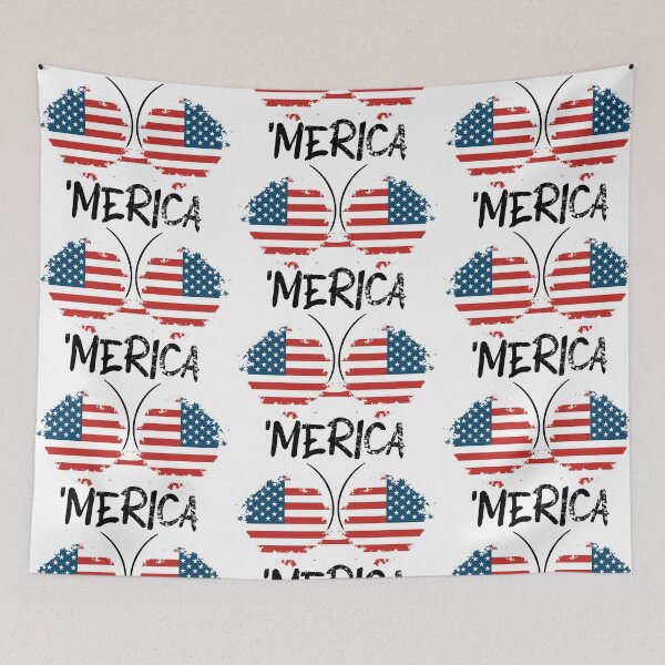 Item preview, BOOBS MERICA Bikini Swimwear American Flag Halloween costume designed and sold by ARTsPlural.