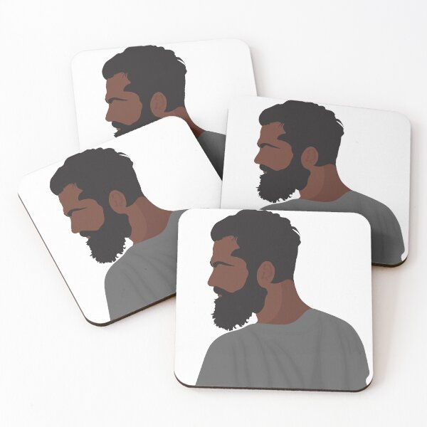 Item preview, BLACK HANDSOME BOY FACELESS VECTOR PORTRAIT T_SHART designed and sold by SithCreation.