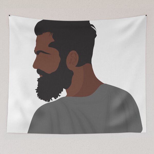 Item preview, BLACK HANDSOME BOY FACELESS VECTOR PORTRAIT T_SHART designed and sold by SithCreation.