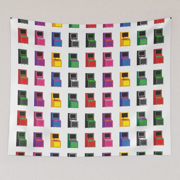 Item preview, PIXEL ARCADE MACHINE PATTERN designed and sold by Azjenco.