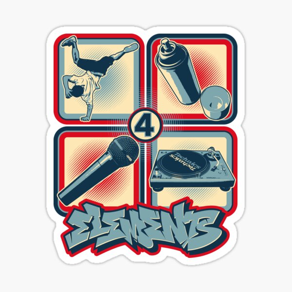 4 Elements of Hip Hop Sticker