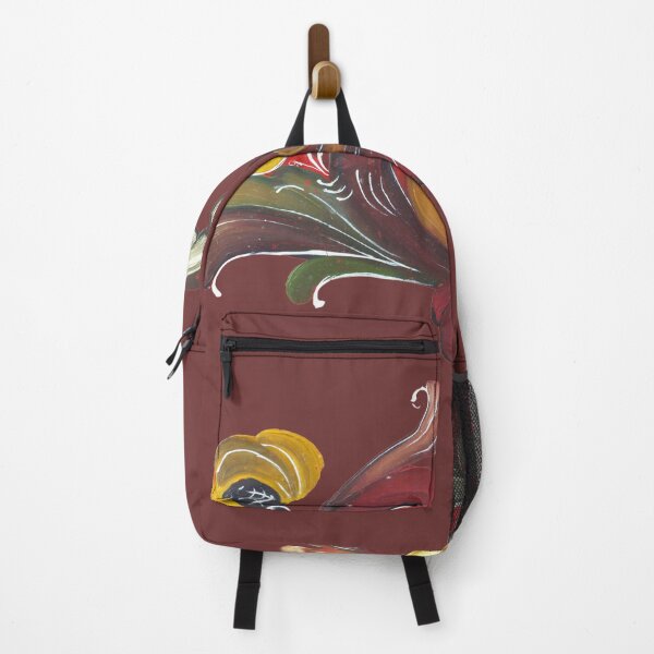 Item preview, Fabulous rosemaling design on a red background designed and sold by Amalzaki.