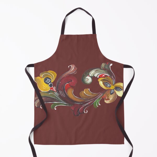Item preview,  Fabulous rosemaling design on a red background designed and sold by Amalzaki.