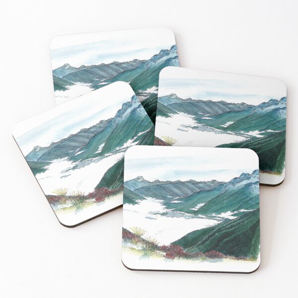 Item preview, Kepler Track Great Walk Watercolour designed and sold by Tom Napper Design.