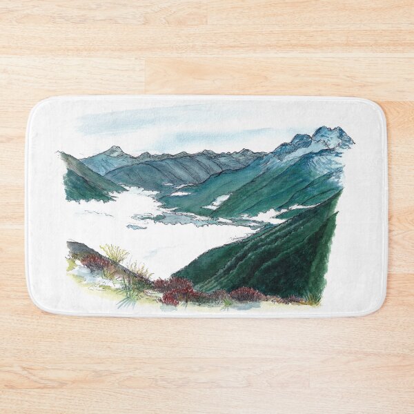 Item preview, Kepler Track Great Walk Watercolour designed and sold by Tom Napper Design.