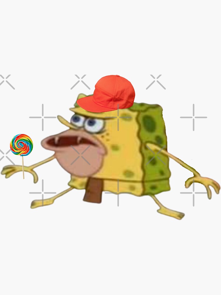 Pegatina «bob esponja niño sorprendido meme» de MemePie Redbubble