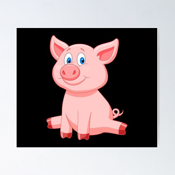 Pig Eating Bacon Posters for Sale