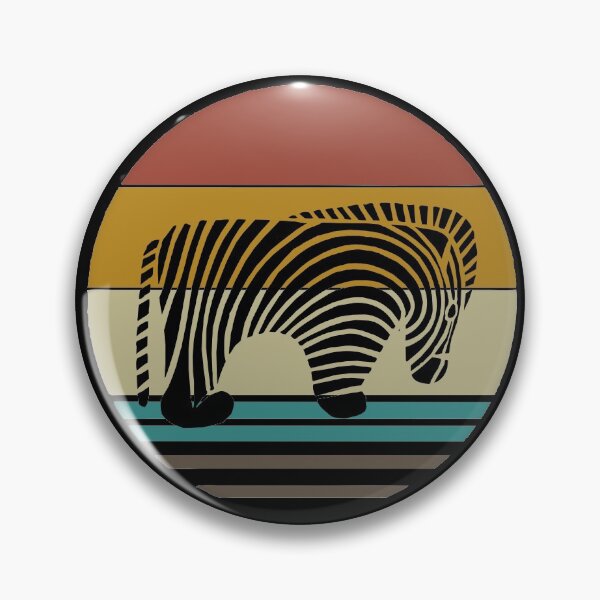 Item preview, Retro 80s Tropical Sun Vaporwave Summer Zebra designed and sold by IZiets.