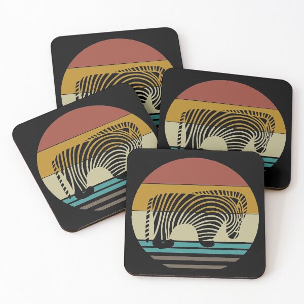 Item preview, Retro 80s Tropical Sun Vaporwave Summer Zebra designed and sold by IZiets.