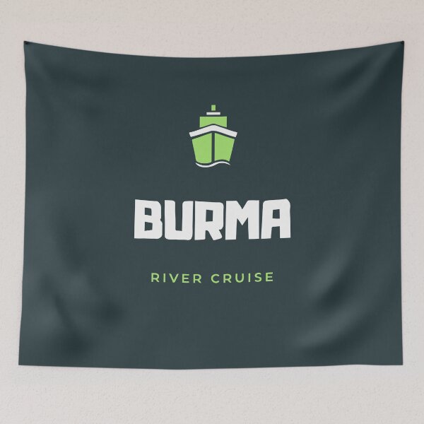Item preview, Burma River Cruise - Myanmar River Cruise - Irrawaddy designed and sold by Vintage-TM.