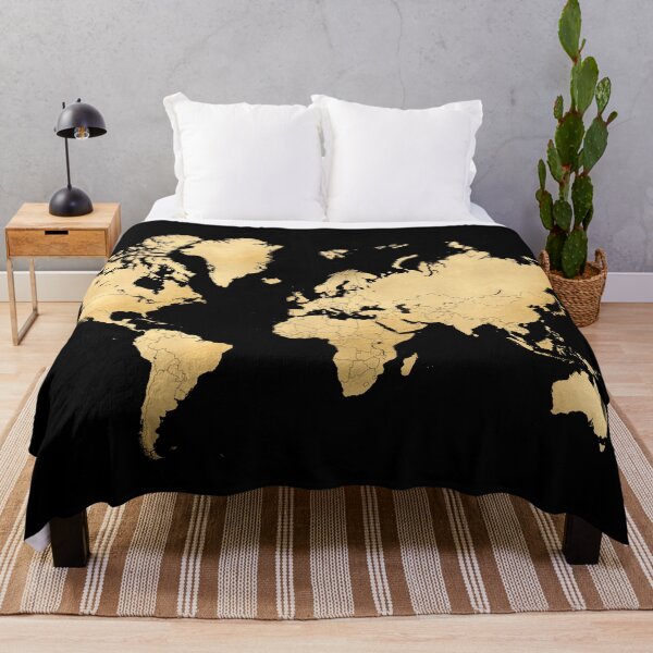 Item preview, Sleek map of the world designed and sold by blursbyai.