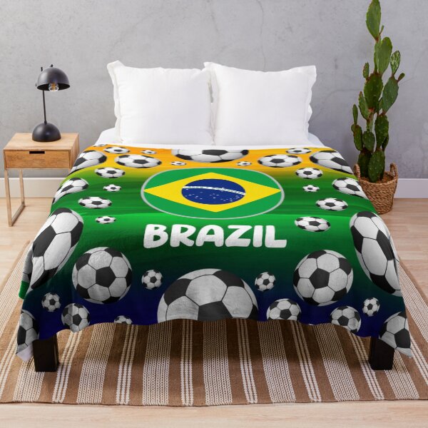 Item preview, Brazil Football 3D Pattern - Football designed and sold by cravingmart.