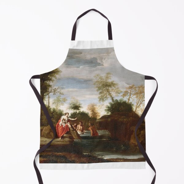 Item preview, Latona, with her children Apollo and Diana, turning the Lycian peasants into frogs - Antonio Marziale Carracci designed and sold by Vintage Designs +.