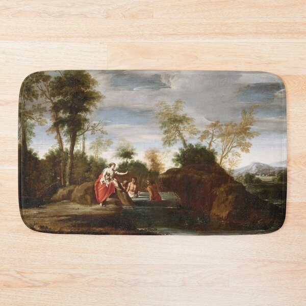 Item preview, Latona, with her children Apollo and Diana, turning the Lycian peasants into frogs  - Antonio Marziale Carracci designed and sold by Vintage Designs +.