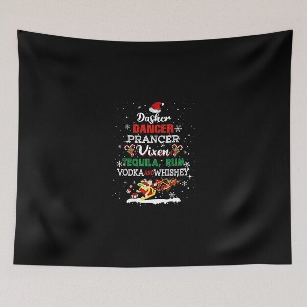 Item preview, Dasher Dancer Prancer Vixen Tequila Rum Vodka Whiskey Wine designed and sold by choonhoven.