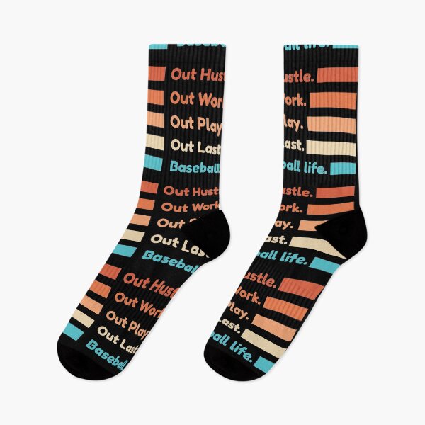 Item preview, Out Hustle Out Work Out Play Out Last Baseball Life designed and sold by Color-Sparkle.