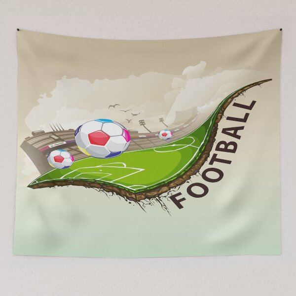 Item preview, Green Natural Football Stadium - Football designed and sold by cravingmart.