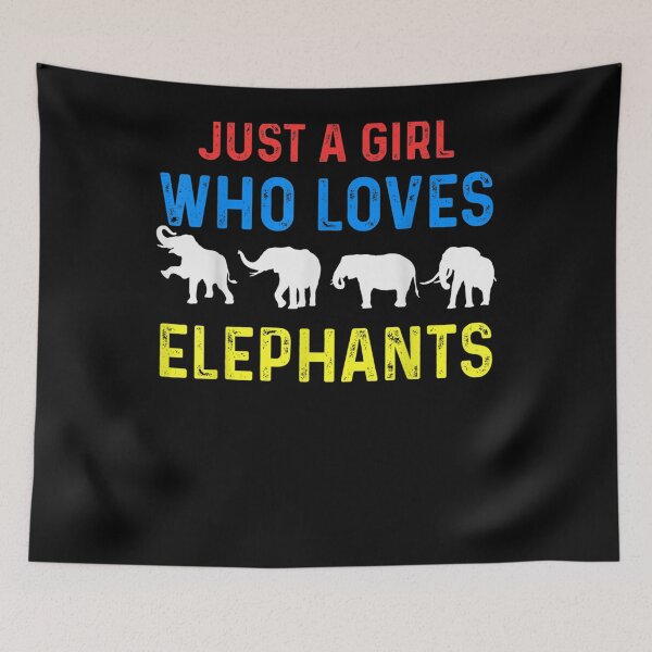Item preview, Just A Girl Who Loves Elephants Elephant Lovers designed and sold by zpruby.
