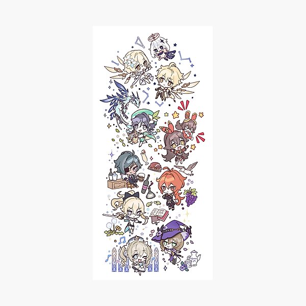 Item preview, Personnages Chibi de Genshin Impact à assembler designed and sold by NewEraMutant.