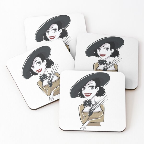 Item preview, Cute vampire lady wearing a big hat designed and sold by lenoleum.