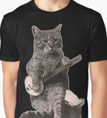 Banjo Cat Graphic T-Shirt