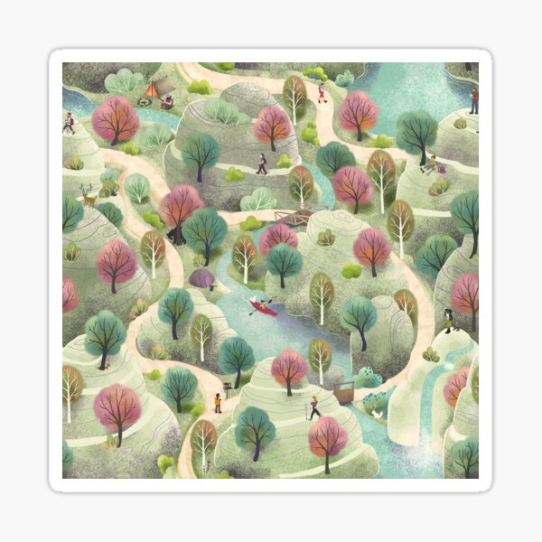 Item preview, Whimsical Hiking designed and sold by Gaia Marfurt.