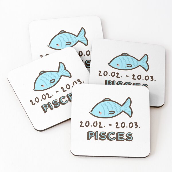 Item preview, Kawaii zodiac sign Pisces Blue Fish Birthday Gift designed and sold by GLwithUs.