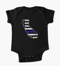 California Thin Blue Line Police One Piece - Short Sleeve