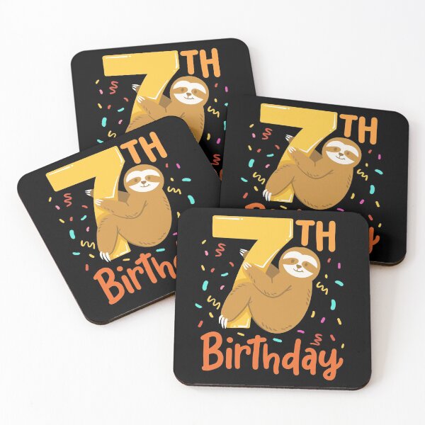 Item preview, 7th Birthday Sloth designed and sold by CreativeGiftShp.