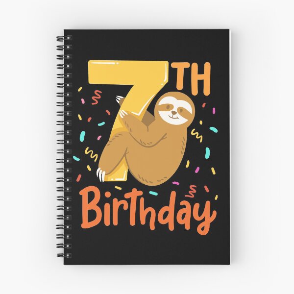 Item preview, 7th Birthday Sloth designed and sold by CreativeGiftShp.