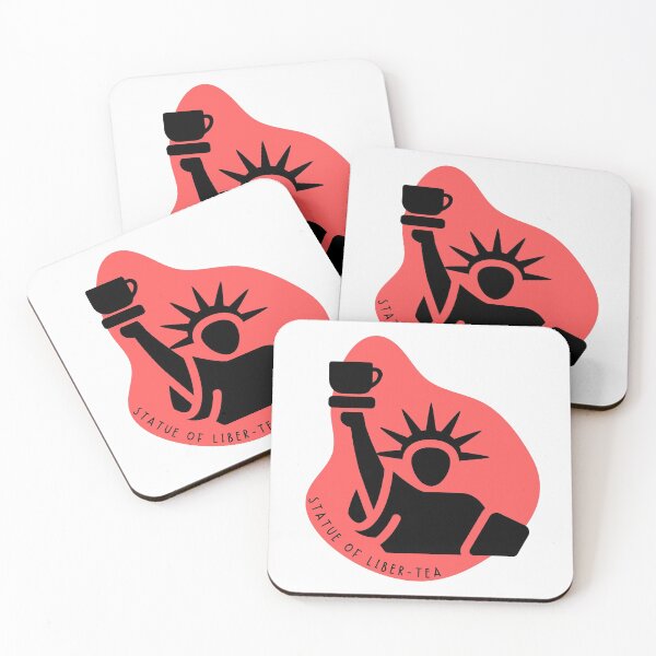 Item preview, Statue of Liber-tea - Food pun designed and sold by The Agreeable Raven.