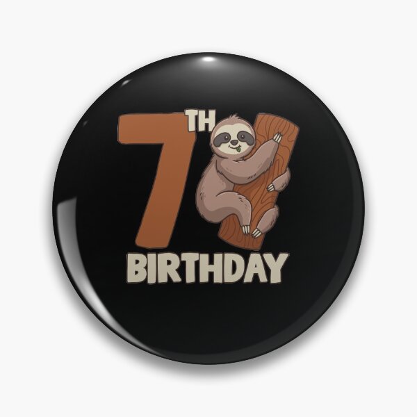 Item preview, 7th Birthday Sloth designed and sold by CreativeGiftShp.