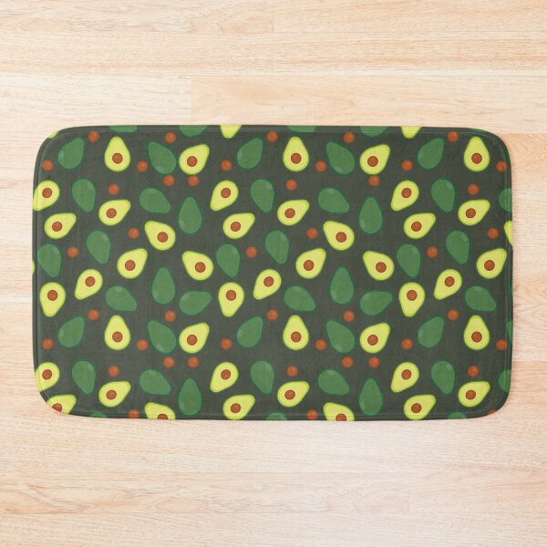 Item preview, Olive Green and Yellow Avocado Food Pattern designed and sold by HotHibiscus.