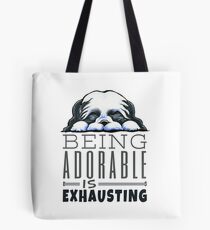 Shih Tzu Being Adorable Tote Bag