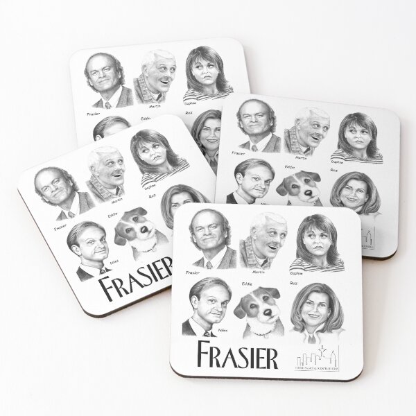 Item preview, Frasier, Martin, Daphne, Niles, Eddie & Roz designed and sold by SaxonArtDesign.