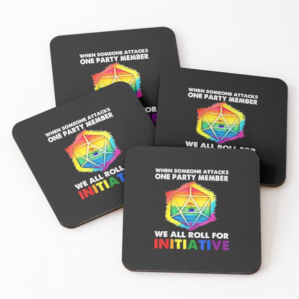 Item preview, When Someone Attacks One Party Member LGBT Dice LGBT Pride  designed and sold by sampsonsier.