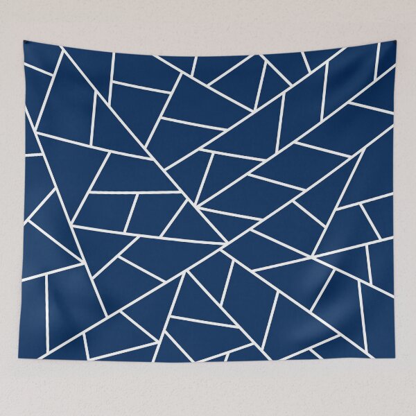 Item preview, Navy Mosaic Lines  designed and sold by MA DESIGNS.