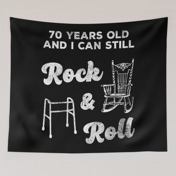 Item preview, Funny 70th Birthday Gag Gift Rock and Roll designed and sold by BetterLeo.