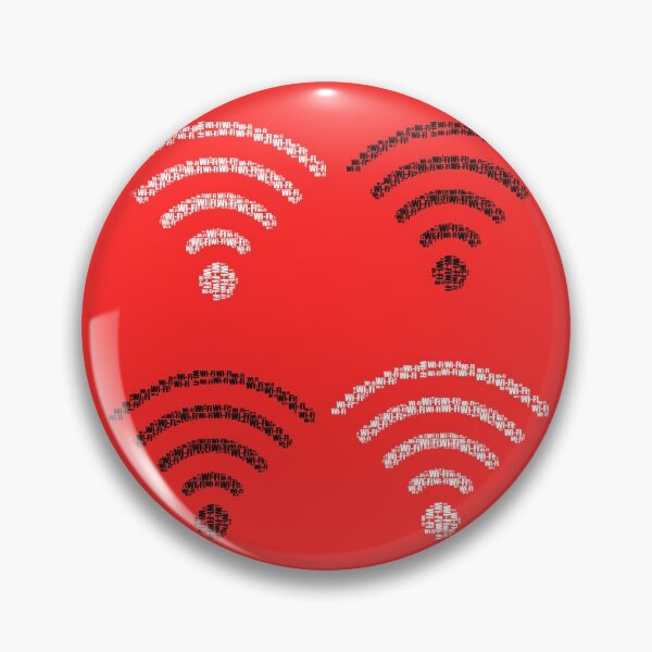 Item preview, Wifi sign  typography sticker pack- black and white  designed and sold by Tanuja  Sharma.