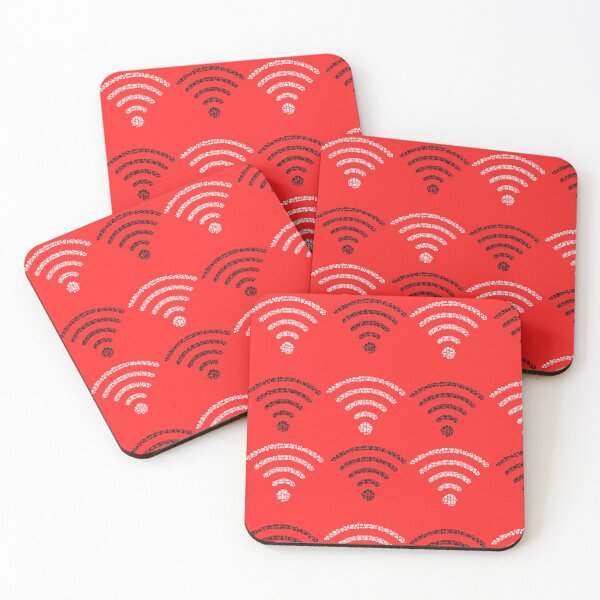 Item preview, Wifi sign  typography sticker pack- black and white  designed and sold by Tanuja  Sharma.