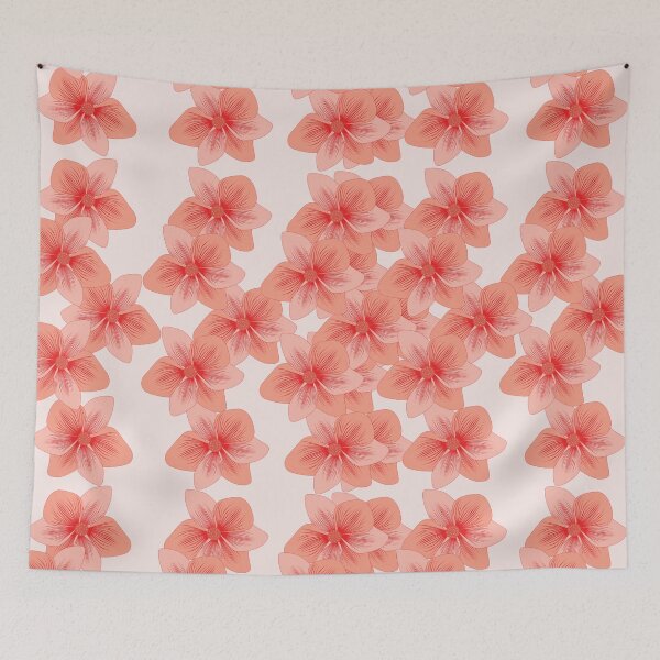 Item preview, beautiful pink floral pattern wallpaper - beautiful pink watercolor flowers pattern designed and sold by Amalzaki.