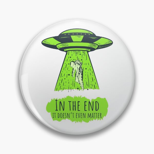 Item preview, UFO Astronaut - In The End designed and sold by MudPuppet.