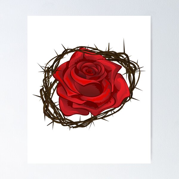 Artikelvorschau, Die Rose unter Dornen entworfen und verkauft von TalderDesigns.