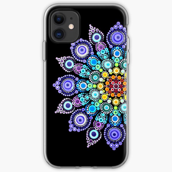 Rainbow Love Mandala iPhone Soft Case