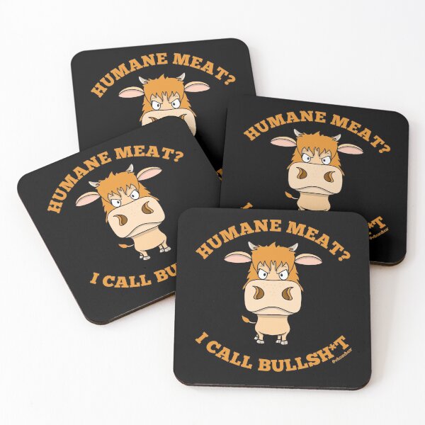 Item preview, HUMANE MEAT LIE BULL VEGAN designed and sold by wiboandbear.